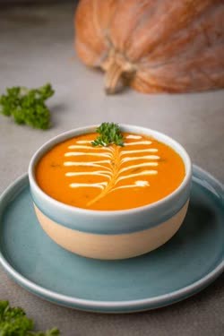 Pumkin shrimp soup